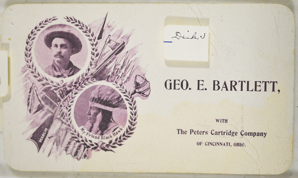 Bartlett’s trade card 1900.